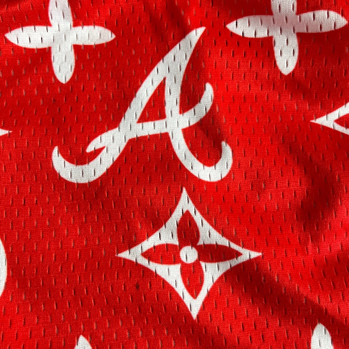 RDMCLOTHINGART tapestry hoodie RED ALABAMA MESH SHORTS-8600