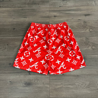 RDMCLOTHINGART tapestry hoodie RED ALABAMA MESH SHORTS-8600