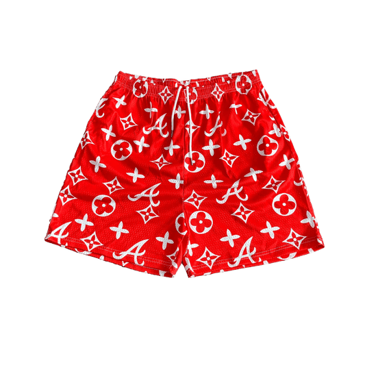 RDMCLOTHINGART tapestry hoodie RED ALABAMA MESH SHORTS-8600