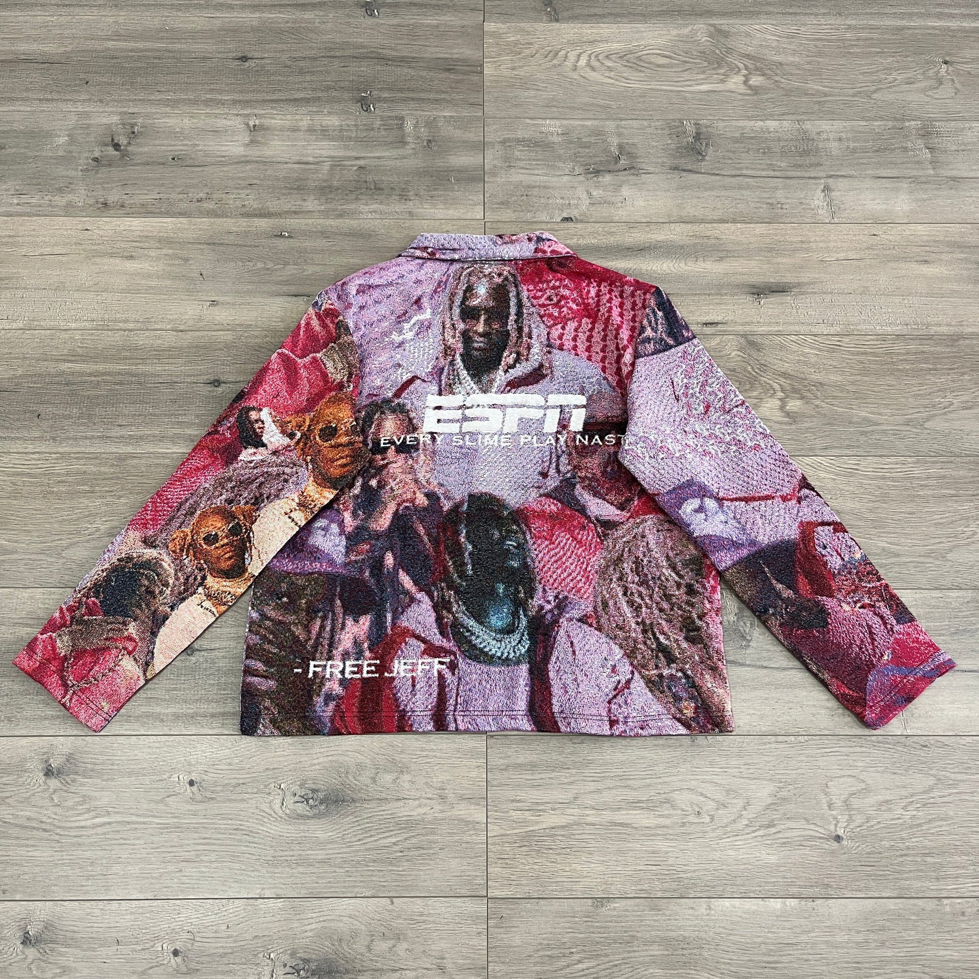 RED FREE YSL TAPESTRY JACKET - RDMCLOTHINGART