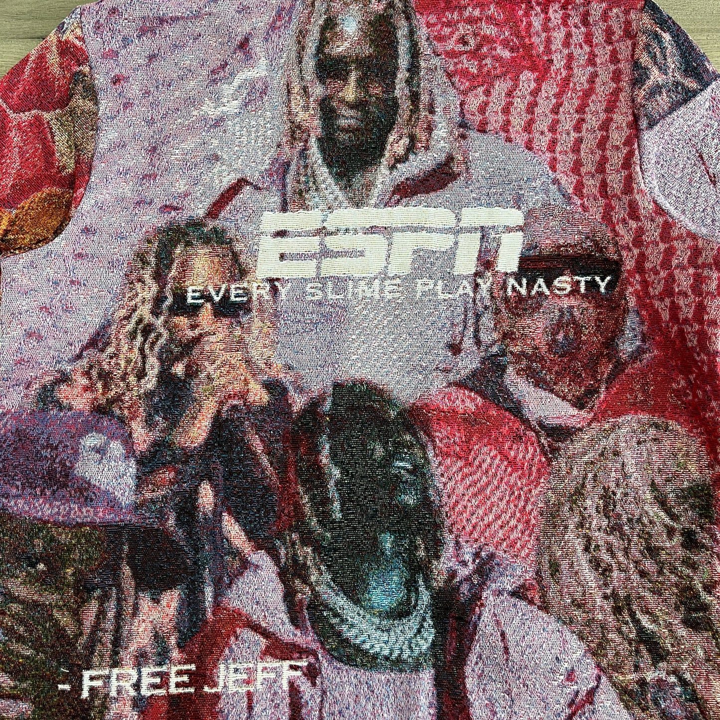 RED FREE YSL TAPESTRY JACKET - RDMCLOTHINGART