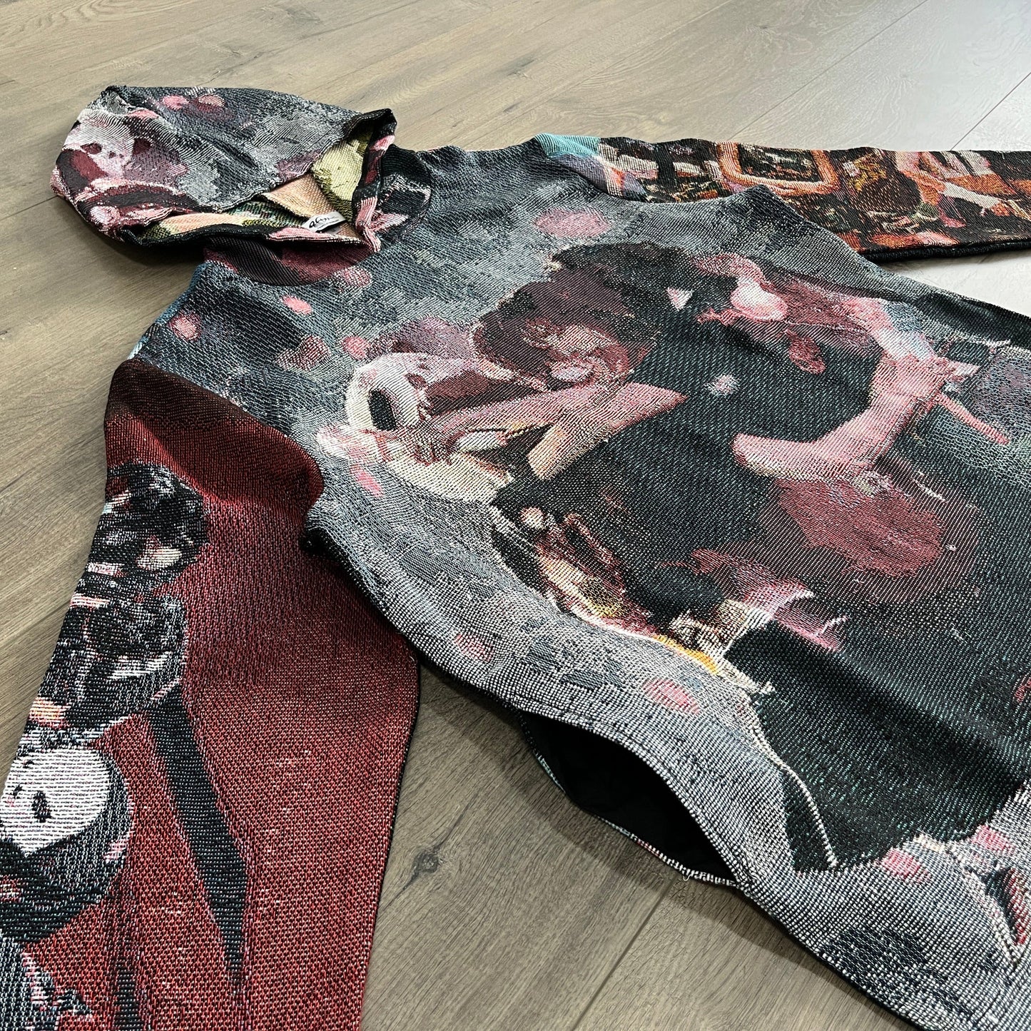 RDMCLOTHINGART tapestry hoodie RED VELVET TAPESTRY HOODIE