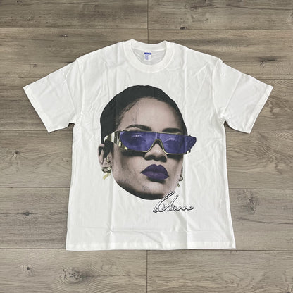RIHANNA HEAVEY WEIGHT COTTON TEE-8003 - RDMCLOTHINGART
