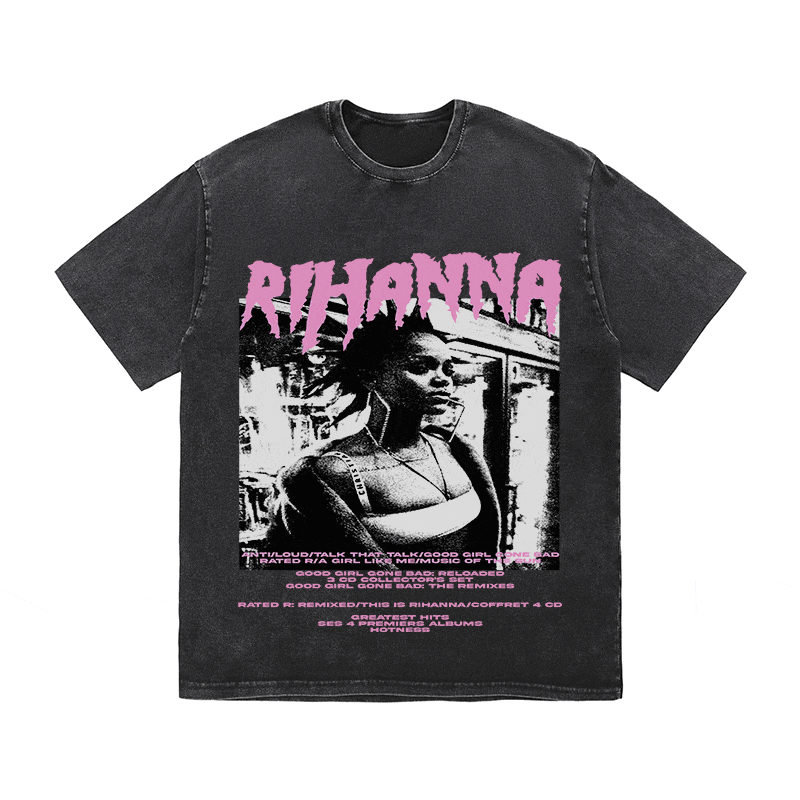 RDMCLOTHINGART tapestry hoodie RIHANNA HEAVY WEIGHT COTTON TEE-8917