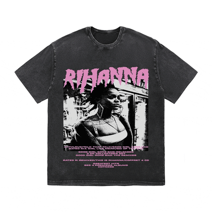 RDMCLOTHINGART tapestry hoodie RIHANNA HEAVY WEIGHT COTTON TEE-8917