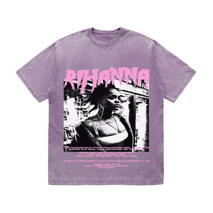 RDMCLOTHINGART tapestry hoodie RIHANNA HEAVY WEIGHT COTTON TEE-8917