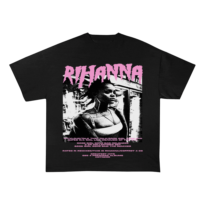 RDMCLOTHINGART tapestry hoodie RIHANNA HEAVY WEIGHT COTTON TEE-8917