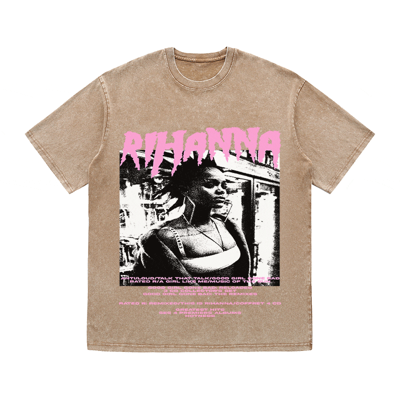 RDMCLOTHINGART tapestry hoodie RIHANNA HEAVY WEIGHT COTTON TEE-8917