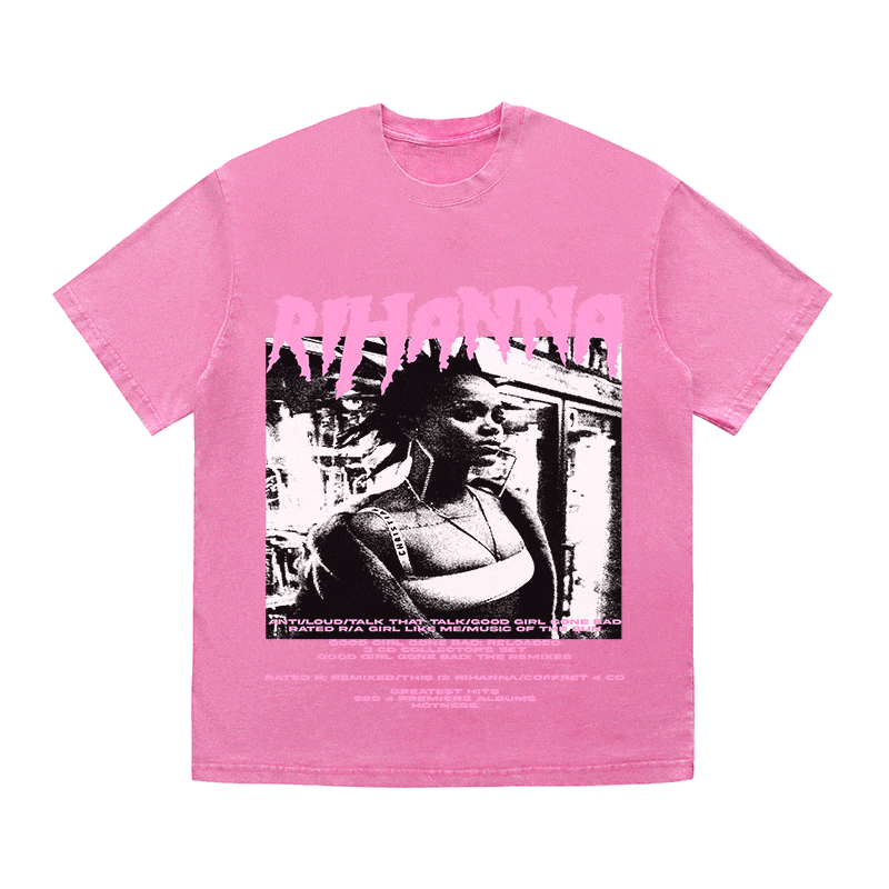 RDMCLOTHINGART tapestry hoodie RIHANNA HEAVY WEIGHT COTTON TEE-8917