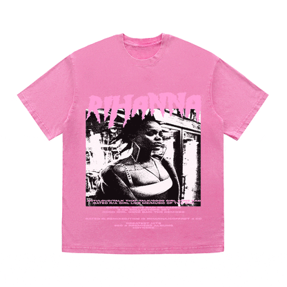 RDMCLOTHINGART tapestry hoodie RIHANNA HEAVY WEIGHT COTTON TEE-8917