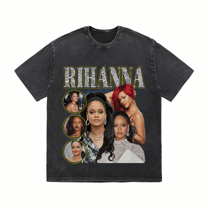 RDMCLOTHINGART tapestry hoodie RIHANNA HEAVY WEIGHT COTTON TEE-9135