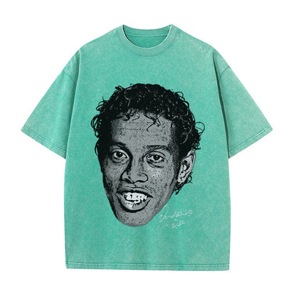 RDMCLOTHINGART tapestry hoodie RONALDINHO HEAVY COTTON TEES-9638