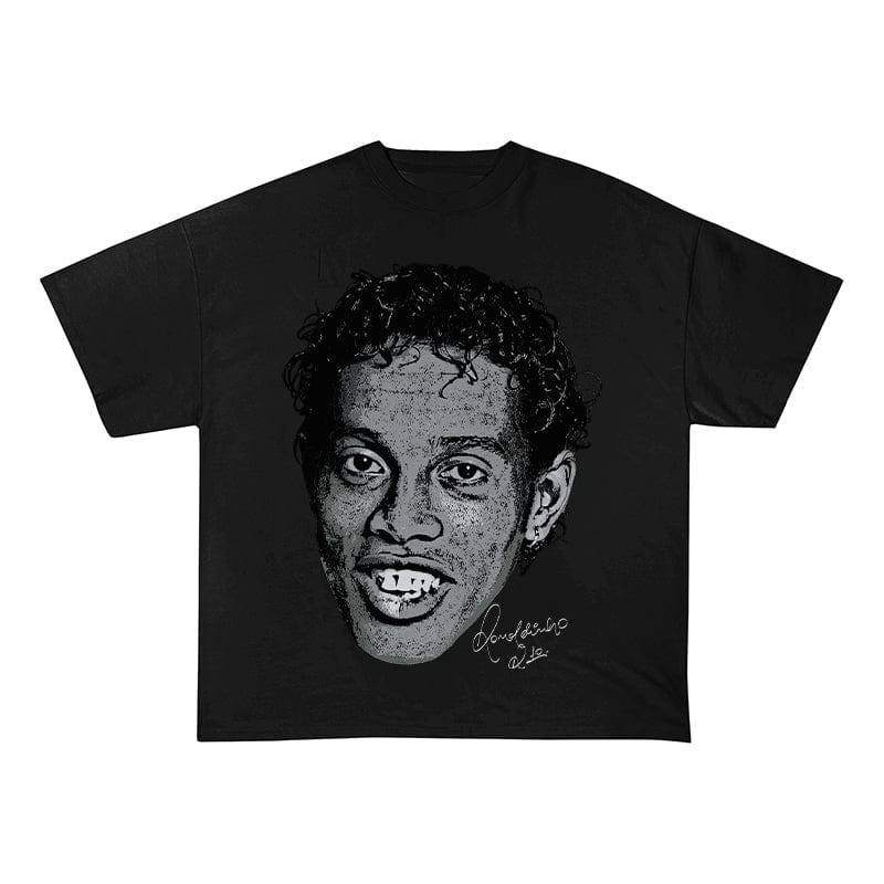 RDMCLOTHINGART tapestry hoodie RONALDINHO HEAVY COTTON TEES-9638