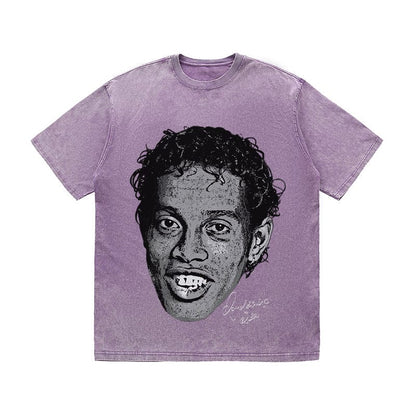 RDMCLOTHINGART tapestry hoodie RONALDINHO HEAVY COTTON TEES-9638