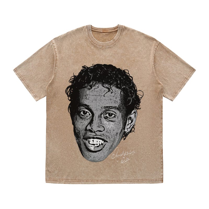 RDMCLOTHINGART tapestry hoodie RONALDINHO HEAVY COTTON TEES-9638