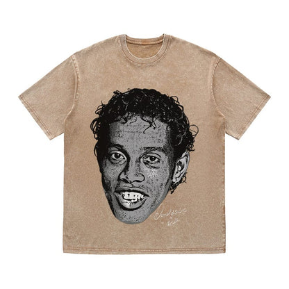 RDMCLOTHINGART tapestry hoodie RONALDINHO HEAVY COTTON TEES-9638