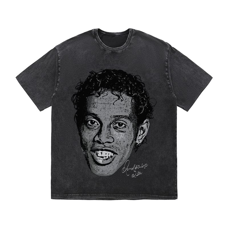 RDMCLOTHINGART tapestry hoodie RONALDINHO HEAVY COTTON TEES-9638