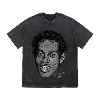 RDMCLOTHINGART tapestry hoodie RONALDINHO HEAVY COTTON TEES-9638