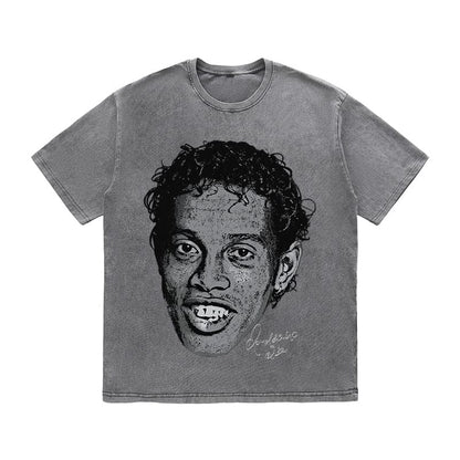 RDMCLOTHINGART tapestry hoodie RONALDINHO HEAVY COTTON TEES-9638