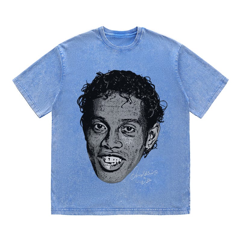 RDMCLOTHINGART tapestry hoodie RONALDINHO HEAVY COTTON TEES-9638