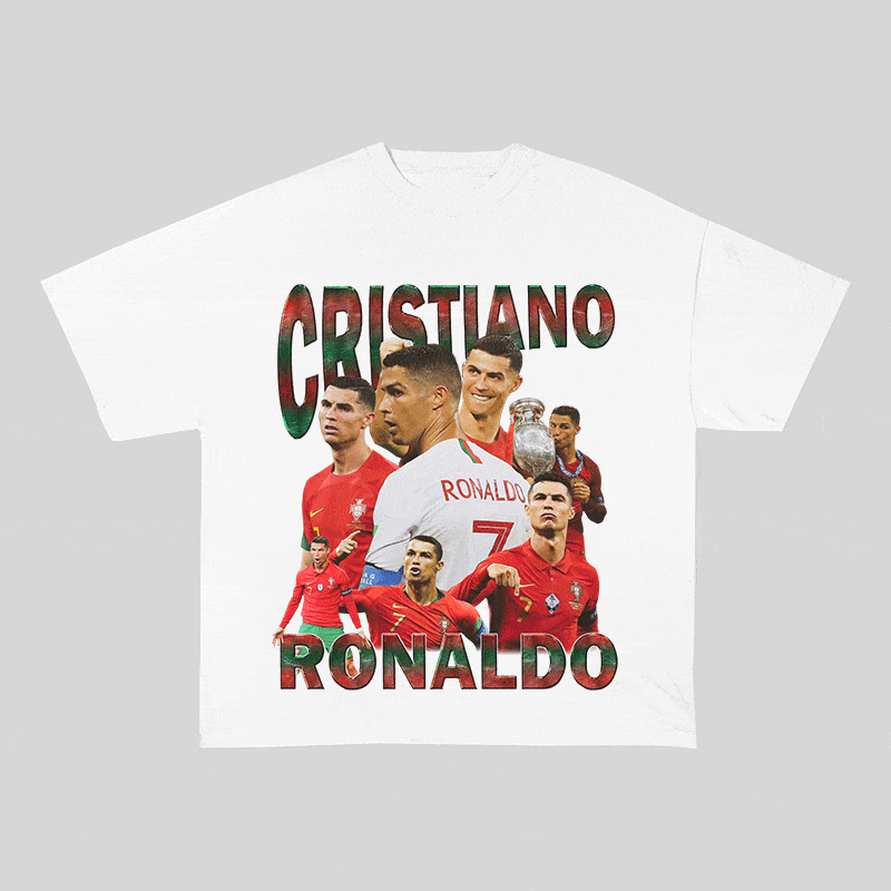 RDMCLOTHINGART tapestry hoodie RONALDO 3 HEAVY WEIGHT COTTON TEE-8980