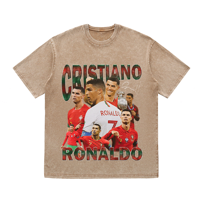 RDMCLOTHINGART tapestry hoodie RONALDO 3 HEAVY WEIGHT COTTON TEE-8980