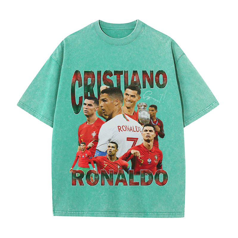 RDMCLOTHINGART tapestry hoodie RONALDO 3 HEAVY WEIGHT COTTON TEE-8980