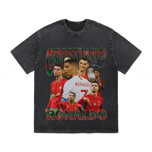 RDMCLOTHINGART tapestry hoodie RONALDO 3 HEAVY WEIGHT COTTON TEE-8980