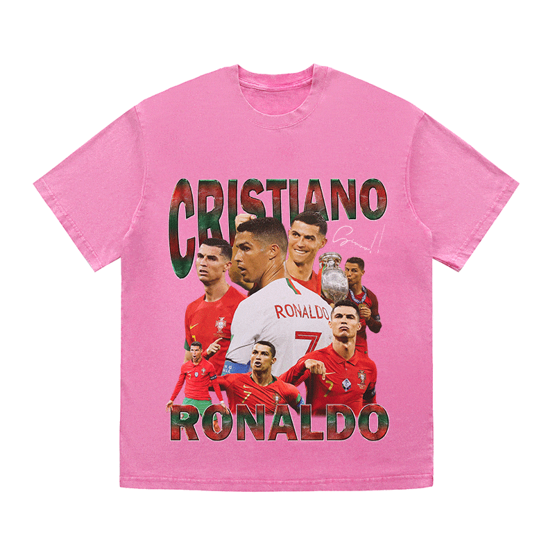 RDMCLOTHINGART tapestry hoodie RONALDO 3 HEAVY WEIGHT COTTON TEE-8980