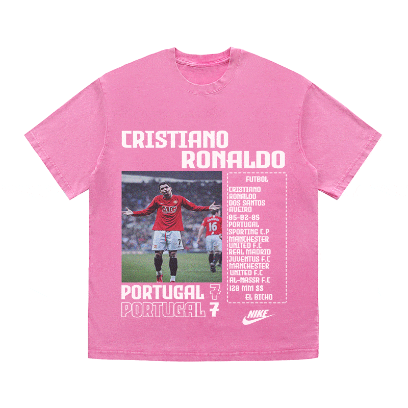 RDMCLOTHINGART tapestry hoodie RONALDO HEAVY WEIGHT COTTON TEE-8827