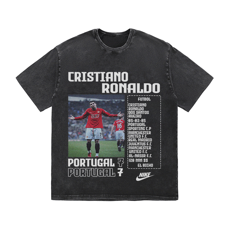 RDMCLOTHINGART tapestry hoodie RONALDO HEAVY WEIGHT COTTON TEE-8827