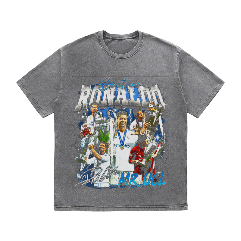 RDMCLOTHINGART tapestry hoodie RONALDO HEAVY WEIGHT COTTON TEE-8981