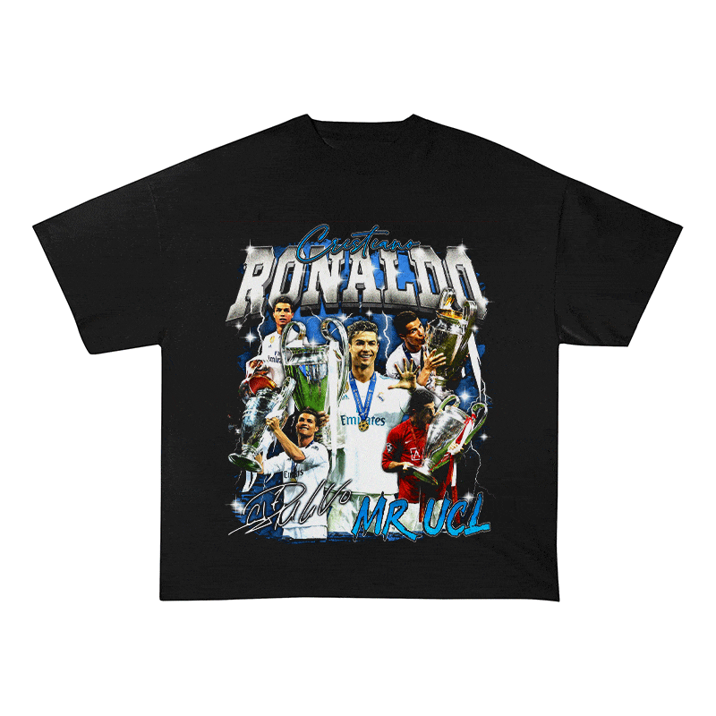 RDMCLOTHINGART tapestry hoodie RONALDO HEAVY WEIGHT COTTON TEE-8981