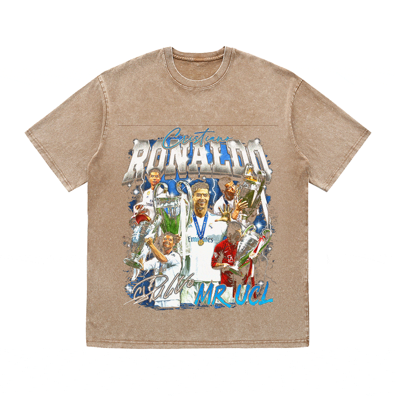 RDMCLOTHINGART tapestry hoodie RONALDO HEAVY WEIGHT COTTON TEE-8981