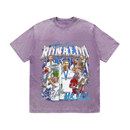 RDMCLOTHINGART tapestry hoodie RONALDO HEAVY WEIGHT COTTON TEE-8981