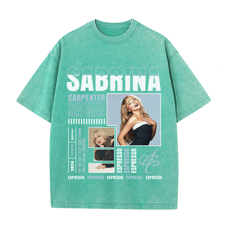 RDMCLOTHINGART tapestry hoodie SABRINA CARPENTER HEAVY WEIGHT COTTON TEE-9019
