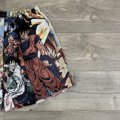 SAIYAN TAPESTRY SHORTS - RDMCLOTHINGART