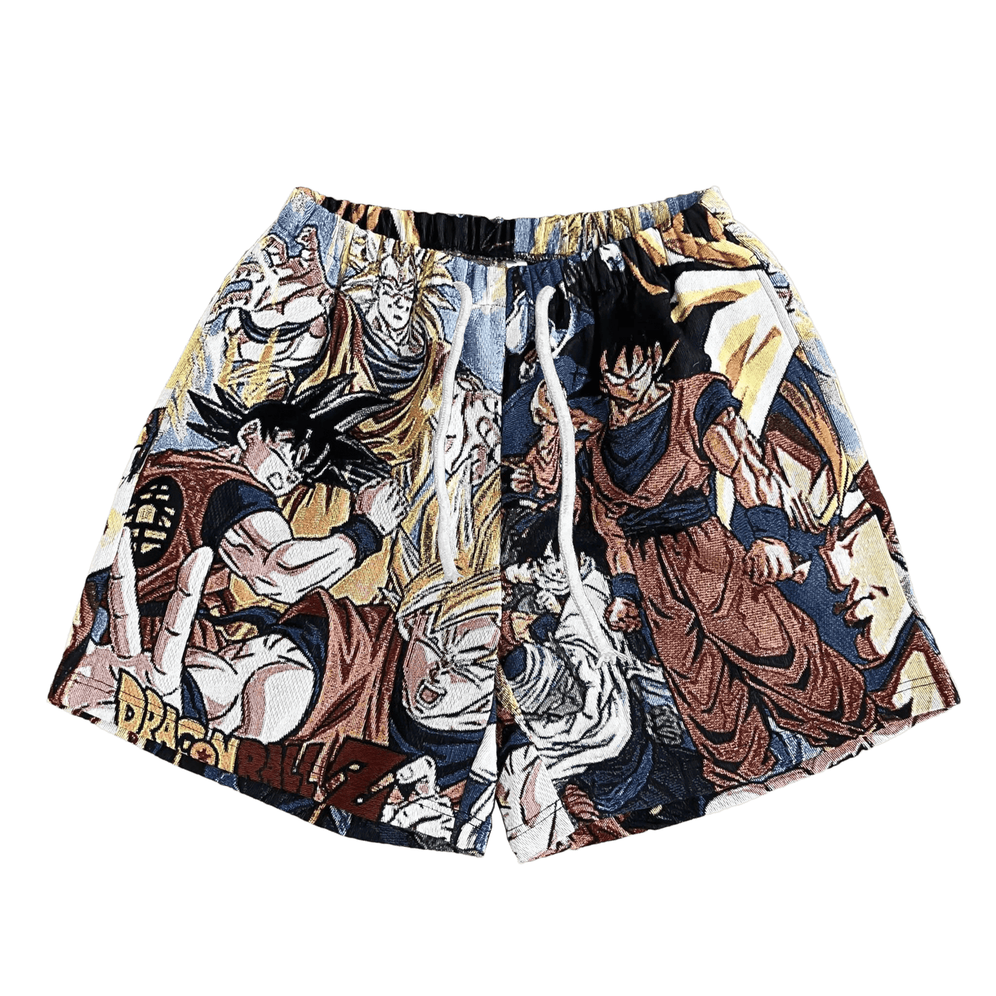 SAIYAN TAPESTRY SHORTS - RDMCLOTHINGART