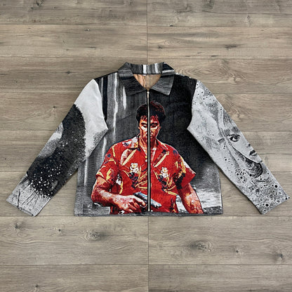 SCARFACE 1983 TAPESTRY JACKET - RDMCLOTHINGART