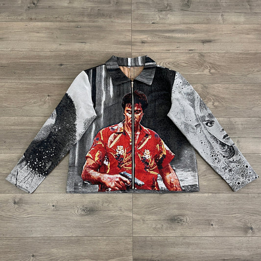 SCARFACE 1983 TAPESTRY JACKET - RDMCLOTHINGART