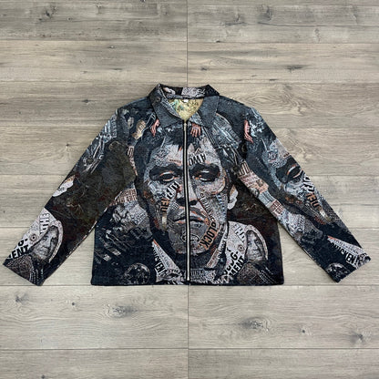 SCARFACE CANVAS TAPESTRY JACKET - RDMCLOTHINGART
