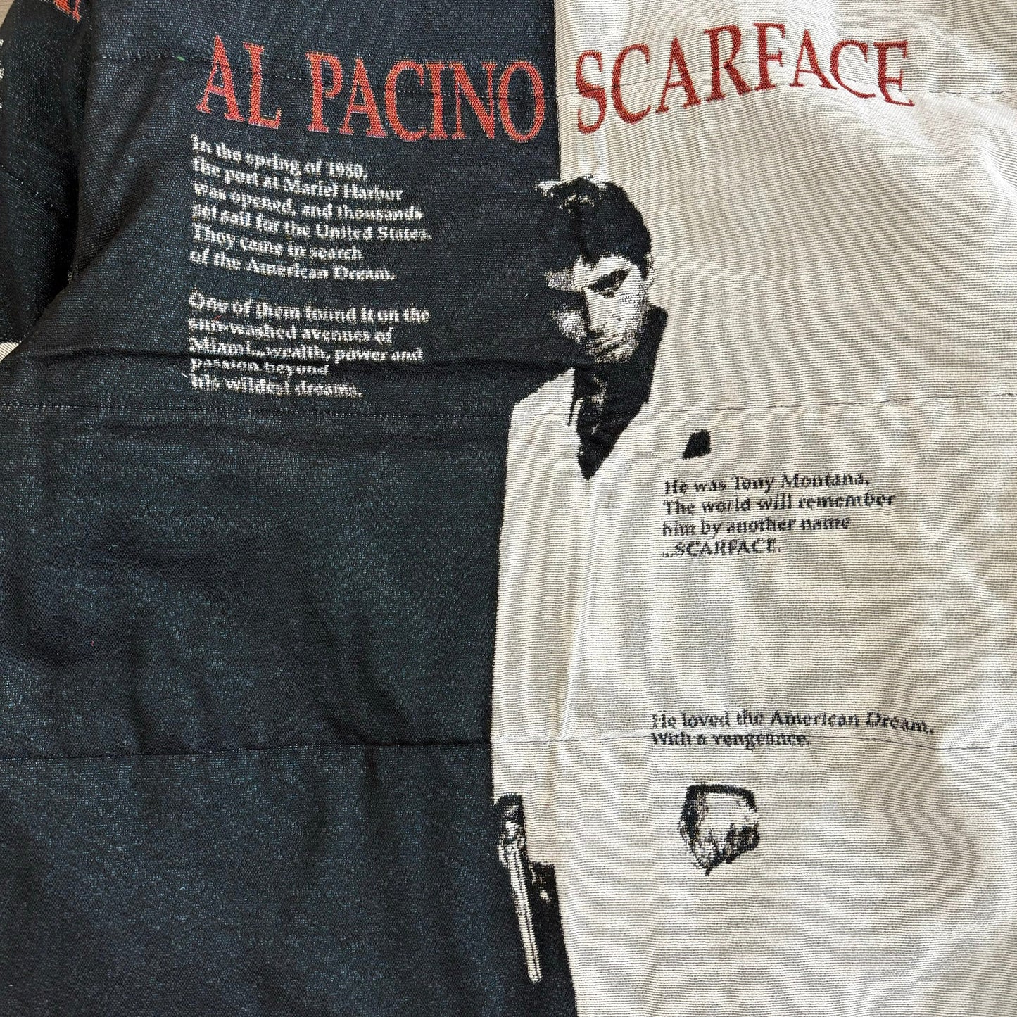 RDMCLOTHINGART tapestry hoodie SCARFACE TAPESTRY COAT