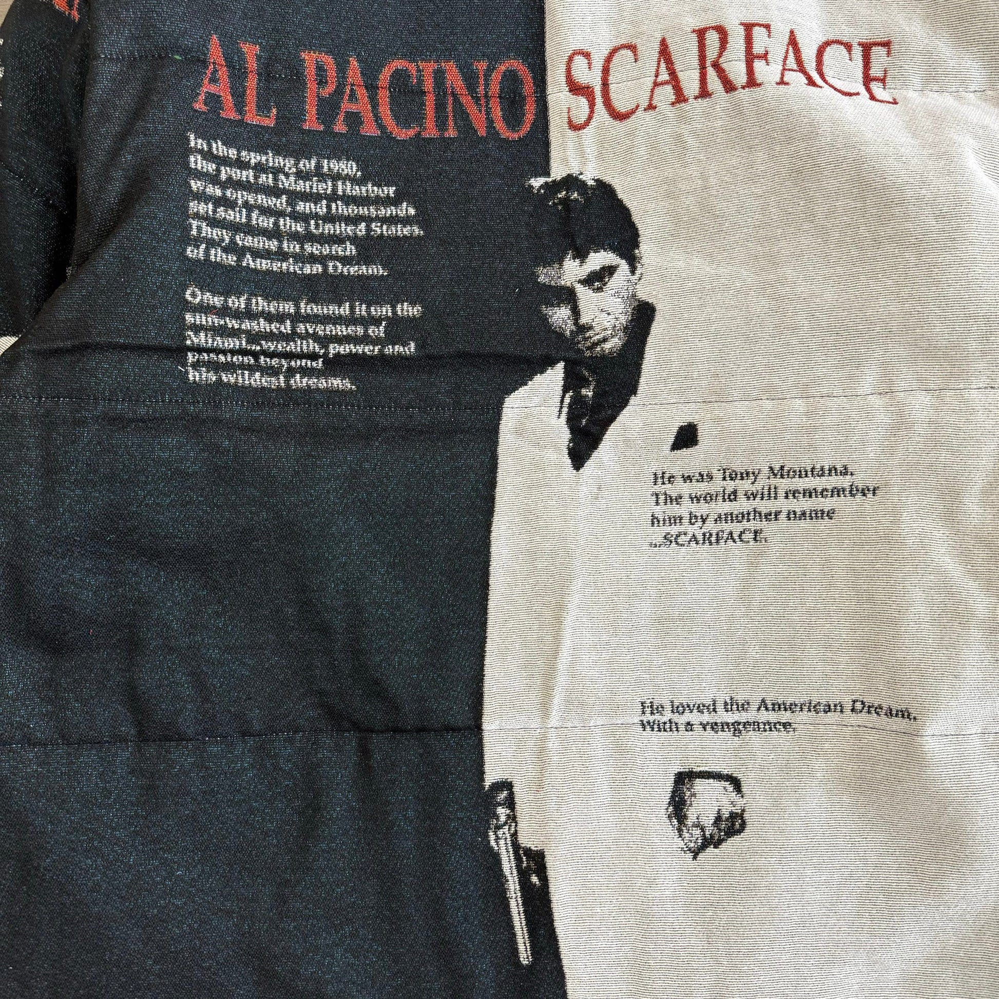 RDMCLOTHINGART tapestry hoodie SCARFACE TAPESTRY COAT