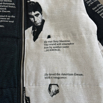 RDMCLOTHINGART tapestry hoodie SCARFACE TAPESTRY COAT