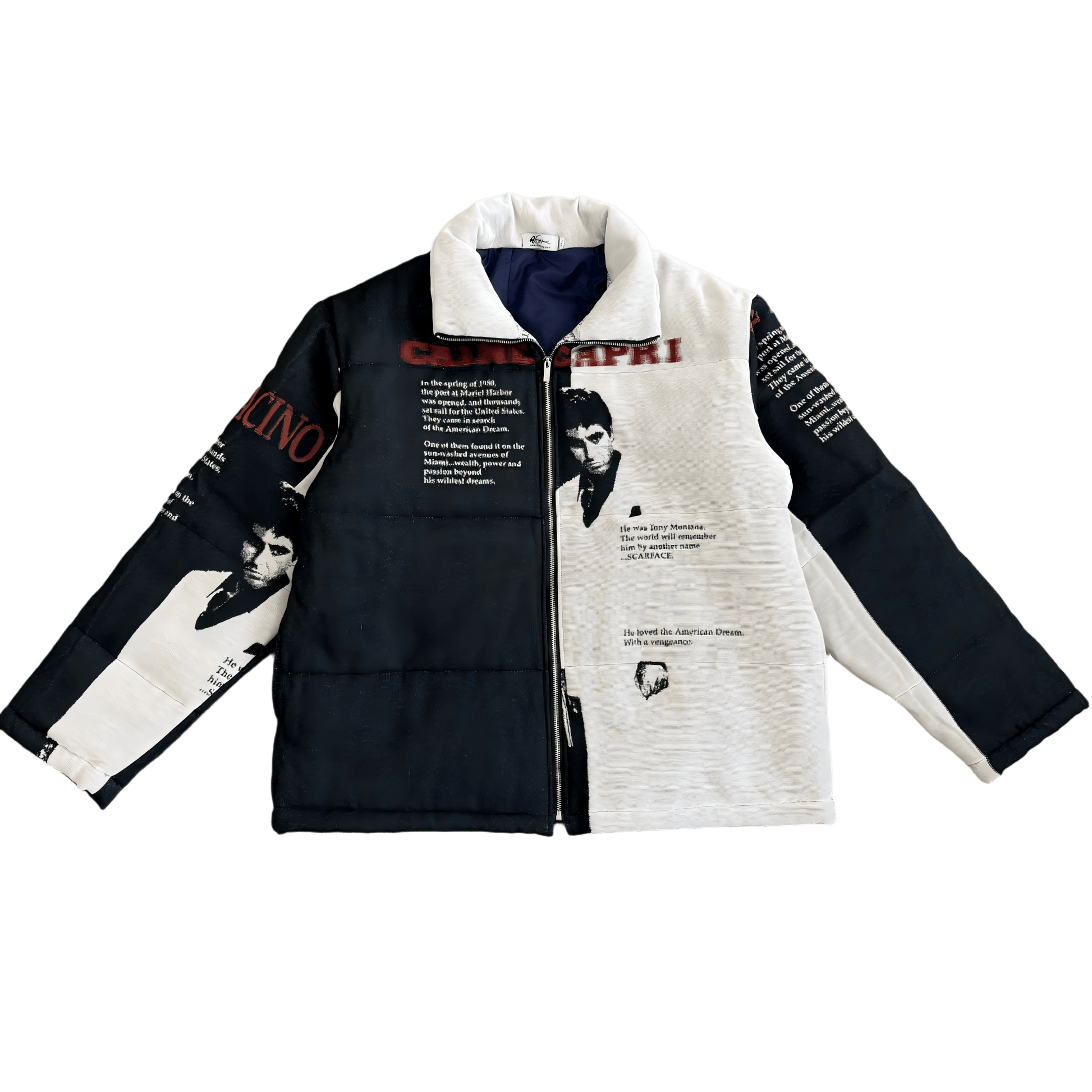 RDMCLOTHINGART tapestry hoodie SCARFACE TAPESTRY COAT