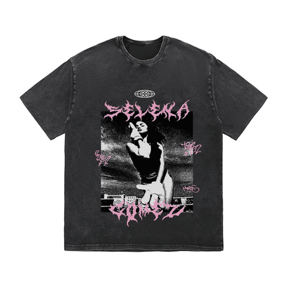 RDMCLOTHINGART tapestry hoodie SELENA GOMEZ HEAVY WEIGHT COTTON TEE-8945