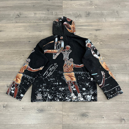 RDMCLOTHINGART tapestry hoodie SHAQ TAPESTRY HOODIE