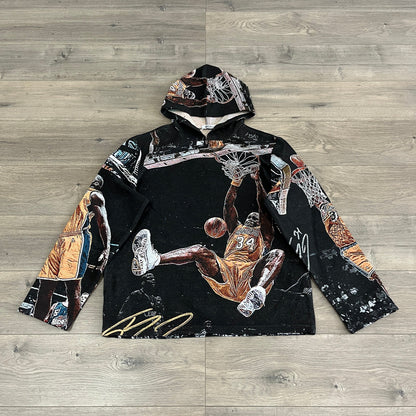 RDMCLOTHINGART tapestry hoodie SHAQ TAPESTRY HOODIE