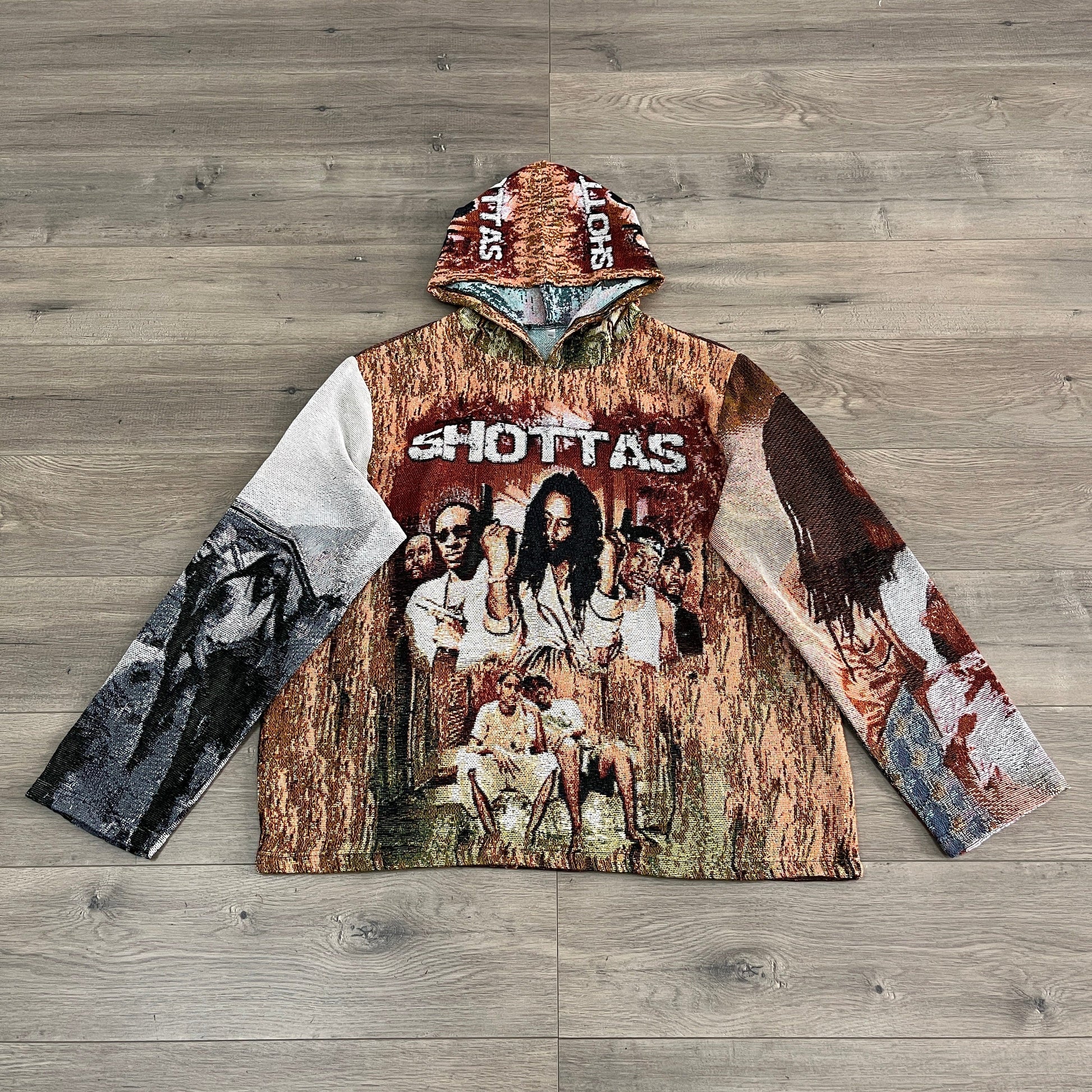 SHOTTAS TAPESTRY HOODIE - RDMCLOTHINGART