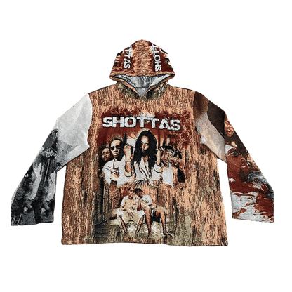 SHOTTAS TAPESTRY HOODIE - RDMCLOTHINGART